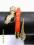 bransoletka wąż złoto pomarańcz wężyk wąż #652