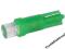 Żarówka samochodowa  led 12V T5-WG zielona