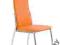 Krzesło K3 Eco-Skóra POMARAŃCZOWY Stal Chrom
