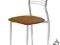 Krzesło K9 BRĄZOWY Eco-Skóra Stal Chromowana