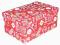 Pudełko ozdobne karton duży 45x30x21cm CZERWONY