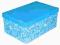 Pudełko ozdobne karton duży 45x30x21cm NIEBIESKI