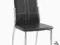 Krzesło K47 CZARNY Eco-Skóra Stal Chromowana