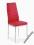 Krzesło K70C CZERWONY Eco-Skóra Stal Chromowana