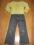 Jeans + muszelki   5/6lat jak nowe