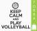 torba na zakupy KEEP CALM AND PLAY VOLEYBALL