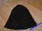 Czarna czapka elastyczna