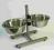 YARRO Stojak regulowany z miskami met. 3,9l / 28cm