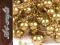 PEREŁKI NA ŻYŁCE ZŁOTE 7MM DŁ.130CM-GIRLANDY