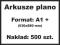 Arkusze plano 500 szt. PROJEKT + WIZYTÓWKI GRATIS