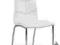 Krzesło K114 BIAŁY Eco-Skóra Stal Chromowana
