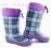 KALOSZE GUMOWCE W KRATE FIOLETOWE r.28/18.3cm