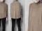 ZARA bluzka PONCHO piaskowy L/40 oversize NOWE