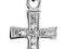 Srebrny (pr.925) krzyżyk z cyrkonią