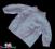 P40*- Biały - zapinany sweterek na 6-9 msc