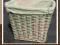 KOSZ WIKLINOWY szary koszyk 32cm szuflada WYSOKI