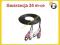 Kabel 2 wtyki RCA - 2 gniazda RCA 10m (3783)