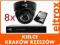 ZESTAW MONITORINGU 8 X KAMERA REJESTRATOR Z285