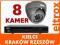 PROFESJONALNY ZESTAW MONITORING 8 KAMER Z450