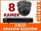 ZESTAW MONITORING 8 X KAMERA WANDALOODPORNA Z451