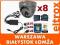 ZESTAW MONITORING 8 KAMER 700 LINII KARTA DVR Z538
