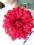 Broszka kwiat duży czerwień bordo hiszpański :)
