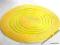 MATA STOŁOWA PODKŁADY 38 CM OKRĄGŁA  ŻÓŁTA