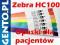 Opaski na rękę Zebra HC100 10006995-1K czerwone
