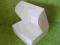 PUDEŁKA na  WYROBY cukiernicze 25x25x12 BIAŁE A`10