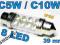 C5W / C10W Rurka 39mm 8 LED IP68 MOCNA Efekt XENON