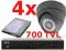 MONITORING BCS 4 kamery 700TVL IR20 do DOMU, FIRMY