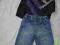 bluza i spodnie miękki jeans NEXT 9 - 12 / 74 - 80
