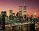 Nowy Jork - Brooklyn Bridge Nocą- plakat 50x40 cm