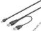 Delock kabel USB 2.0 2xAM-mini 5p(canon) 0.8m