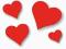 Walentynki SERCA naklejki SERCE serduszko