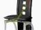 KRZESŁO METALOWE H77 KRZESŁA STÓŁ KUCHNIA CZARNY