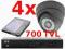 MONITORING BCS + 4 kamery 700 TVL + DYSK 1000GB