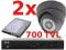 MONITORING BCS +2 kamery 700TVL IR20m +DYSK 1000GB