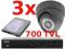 MONITORING BCS + 3 kamery 700TVL + DYSK 1000GB