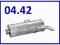 tłumik końcowy CITROEN SAXO 1.0 1.1 1.4 1.5 D 1.6