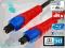 Kabel przewód optyczny BLUE RED 1m SUPER CENA