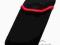 Etui pokrowiec tablet 10'' neopren czarny czerwony
