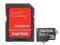 SanDisk microSDHC 16GB + adapter SD