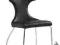Krzesło K115 CZARNY Eco-Skóra Stal Chromowana