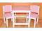 KOMPLET DZIECIĘCY STOLIK+KRZESEŁKA DREWNIANY KOLOR