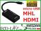 Adapter MHL micro USB HDMI kabel Samsung Sony HTC