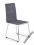 Krzesło K151 SZARO BIAŁY Eco-Skóra Tkanina Stal