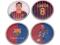 XBAR92:FC Barcelona - Iniesta - naklejki 4sztuki!