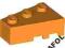 4AFOL 3x LEGO Orange Wedge 3 x 2 Left 6565