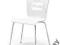 Krzesło K155 BIAŁY Stal Chromowana Sklejka gięta